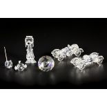 (6) part lot Swarovski miniatures.