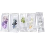 Lot with various cut gemstones including sapphire, peridot, amethyst, welo opal and aquamarine.