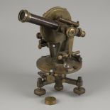 A surveyors' "Carl Hensoldt" brass spirit level instrument (transit/ theodolite), Germany, early 20t