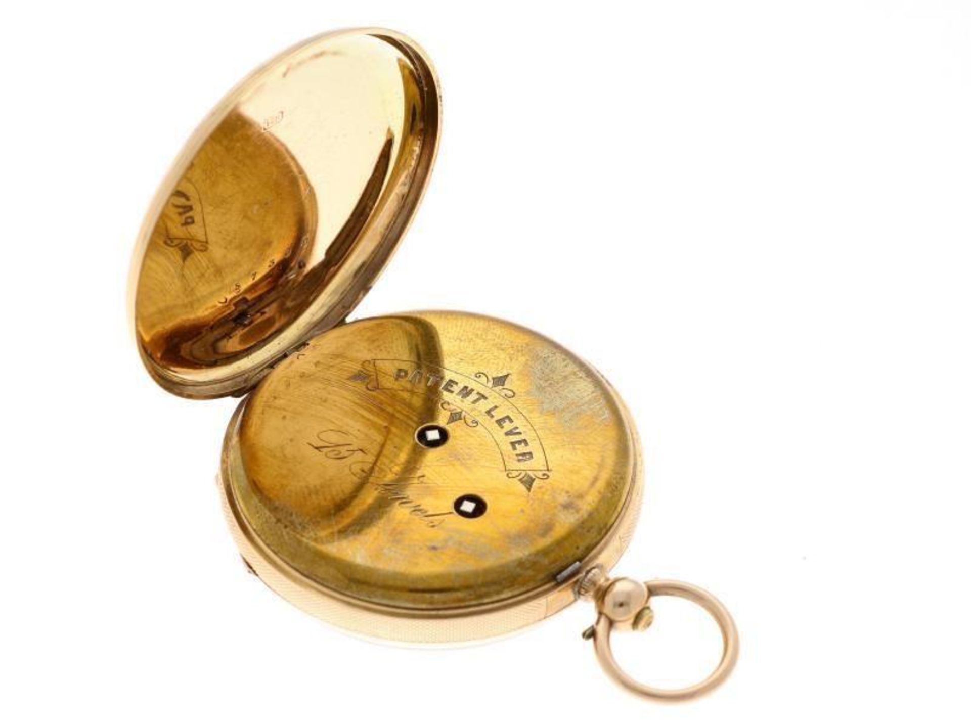 Pocket watch gold - Men's pocket watch - Manual winding - apprx. 1850. - Bild 5 aus 5