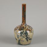 J.W. Mijnlieff (Jutphaas 1862 - 1940 Scheveningen), vase with polychrome stylized Jugendstil decorat