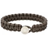 Hermès 'Twill Kid' braided leather bracelet.