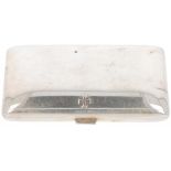 Business card pouch silver.
