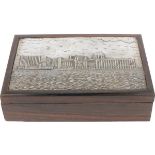 Cigar box silver-plated.