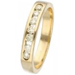 14K. Yellow gold ring set with approx. 0.21 ct. diamond.