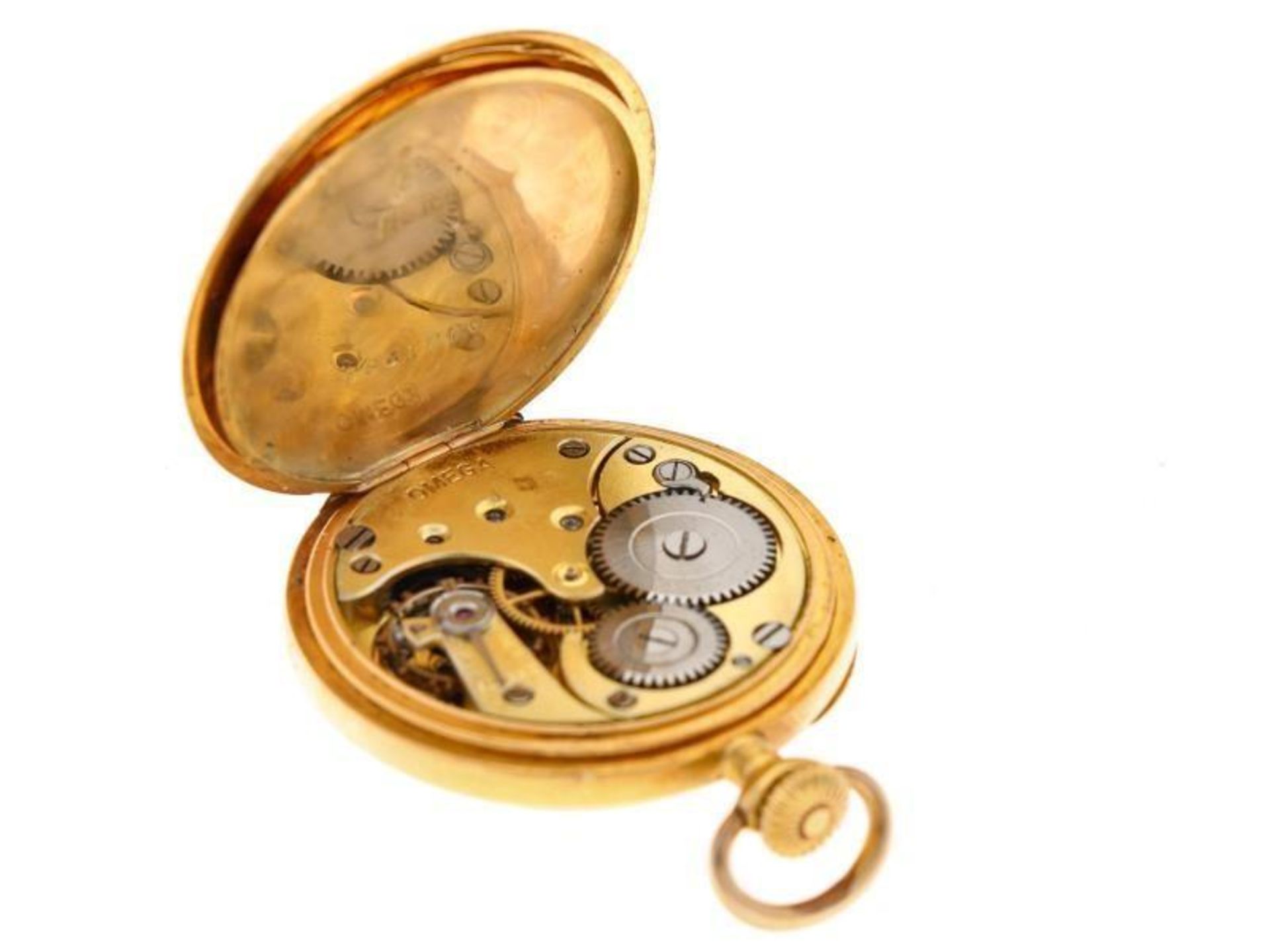 Pocket watch Omega gold - Ladies pocket watch - Manual winding - apprx. 1910. - Bild 4 aus 5