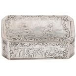 Tobacco / snuff box silver.