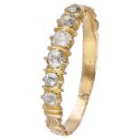 BLA 10K. Yellow gold antique ring set with approx. 0.22 ct. diamond
