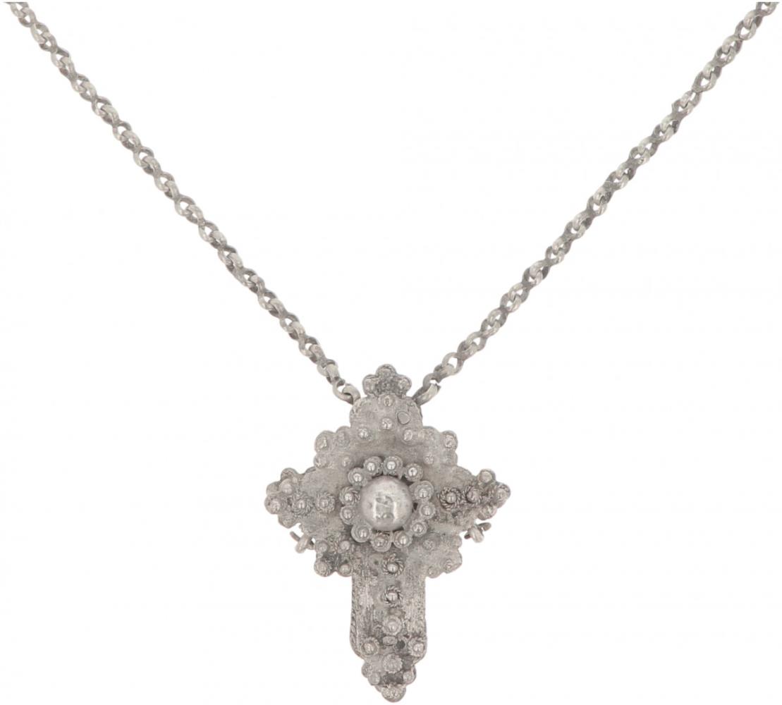 Priest necklace with cross pendant BWG.