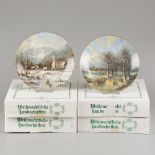 H.E.Feldkamp - Tirschenreuth - Plates (4) - Porcelain.