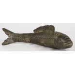 A bronze Arowana. China, 20th century.