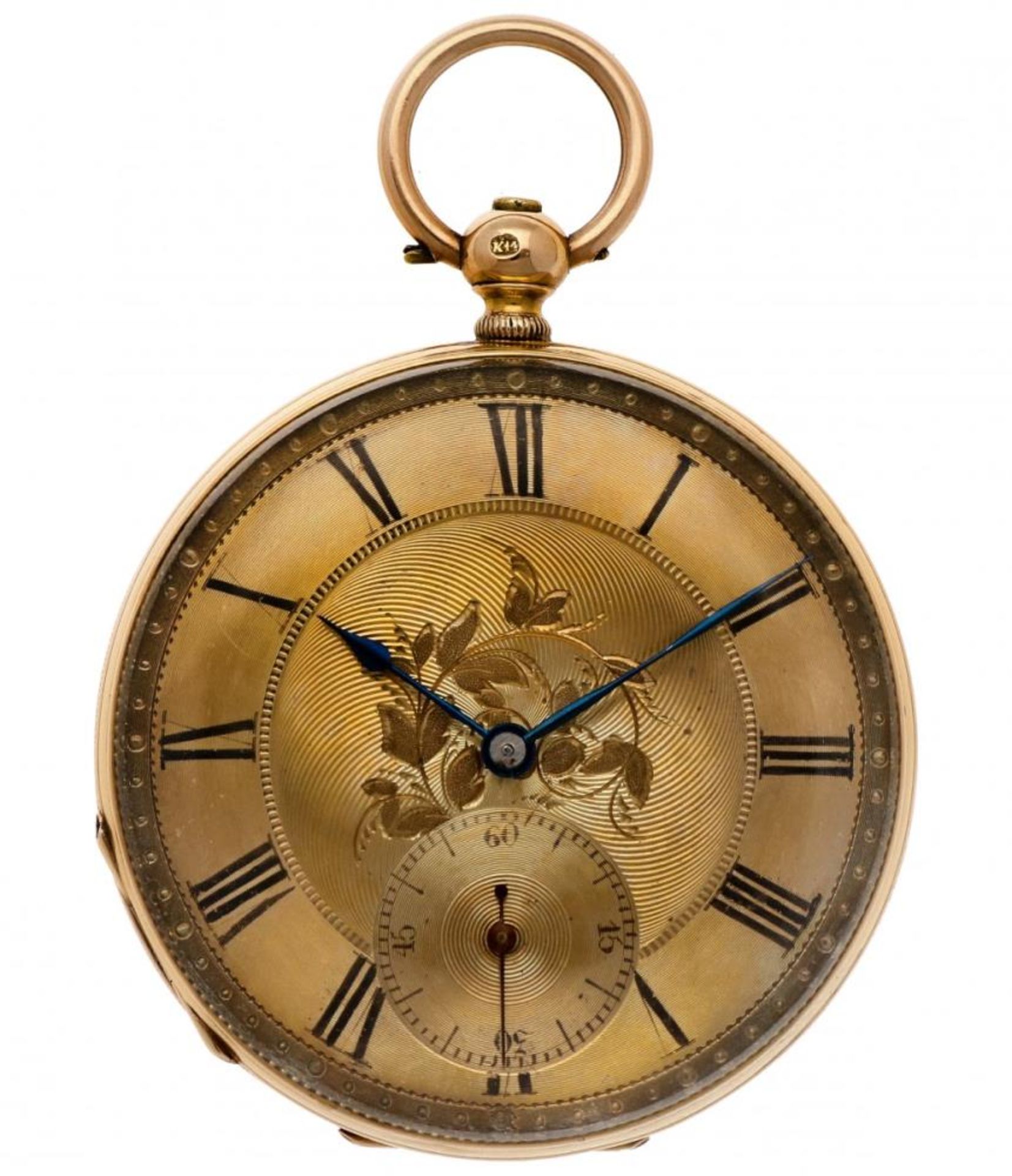 Pocket watch gold - Men's pocket watch - Manual winding - apprx. 1850.