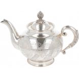 Teapot Chinese export silver.