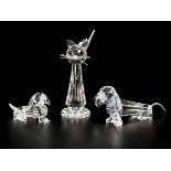 (3) piece lot of Swarovski miniatures