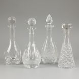 (4) piece lot of carafes / decanters