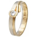 14K. Bicolor gold Desiree ring set with approx. 0.10 ct. diamond.