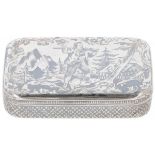 Tobacco / snuff box silver.