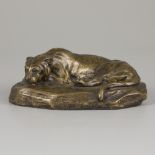 Henri Payen (1894-1933), A reclining young lion.