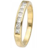 18K. Yellow gold ring set with approx. 0.42 ct. diamond.