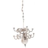 Miniature chandelier silver.