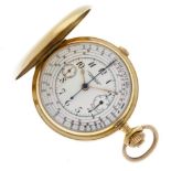 Lemania savonette chronograaph- Men's Pocket Watch - appr. 1910.