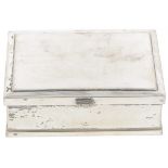 Cigarette box silver.