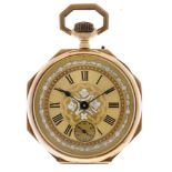 14 kt. cylinder escapement - Men's Pocket Watch - appr. 1920.