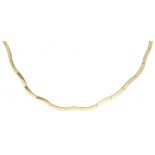 18K. Yellow gold Bigli Italian design necklace.