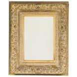 A rectangular gold painted mirror frame, 20th century.