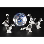 (6) piece lot Swarovski miniatures