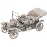 Miniature Stanley classic car silver.
