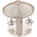 Miniature carousel silver.