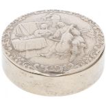 Snuff box / pill box silver.