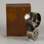 An anemometer in stained pinewood box, ca. 1920 / 1930.