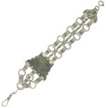 Chatelaine chain for pocket watch silver.