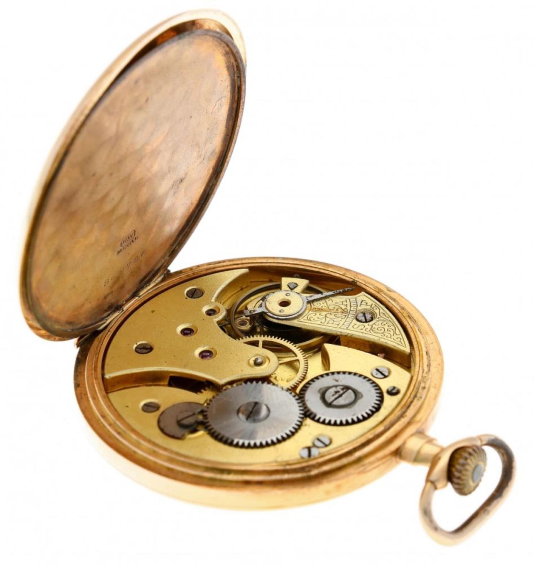 Chronometer Supra - Golden pocket watch with golden chain - ca. 1915. - Bild 4 aus 7