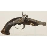 A Cavalry percussion pistol, France, late 18th century.