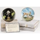 W.S.George fine China Bradex - 4 plates Last of Their Kind: The Endangered Species