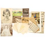 An extensive lot comprising correspondence, (2) drawings and graphic works by Jan Toorop sent to mrs