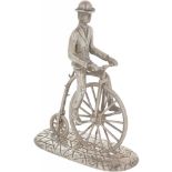 Miniature velocipede silver.