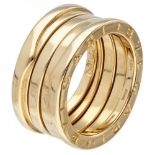 18K. Yellow gold Bvlgari 'B.Zero1' 4-band ring.