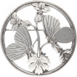 Arno Malinowski for Georg Jensen no.283 silver 'Butterflies' brooch - 925/1000.