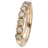 18K. Rose gold ring set with approx. 1.12 ct. diamond.