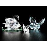 (4) piece lot of Swarovski miniatures