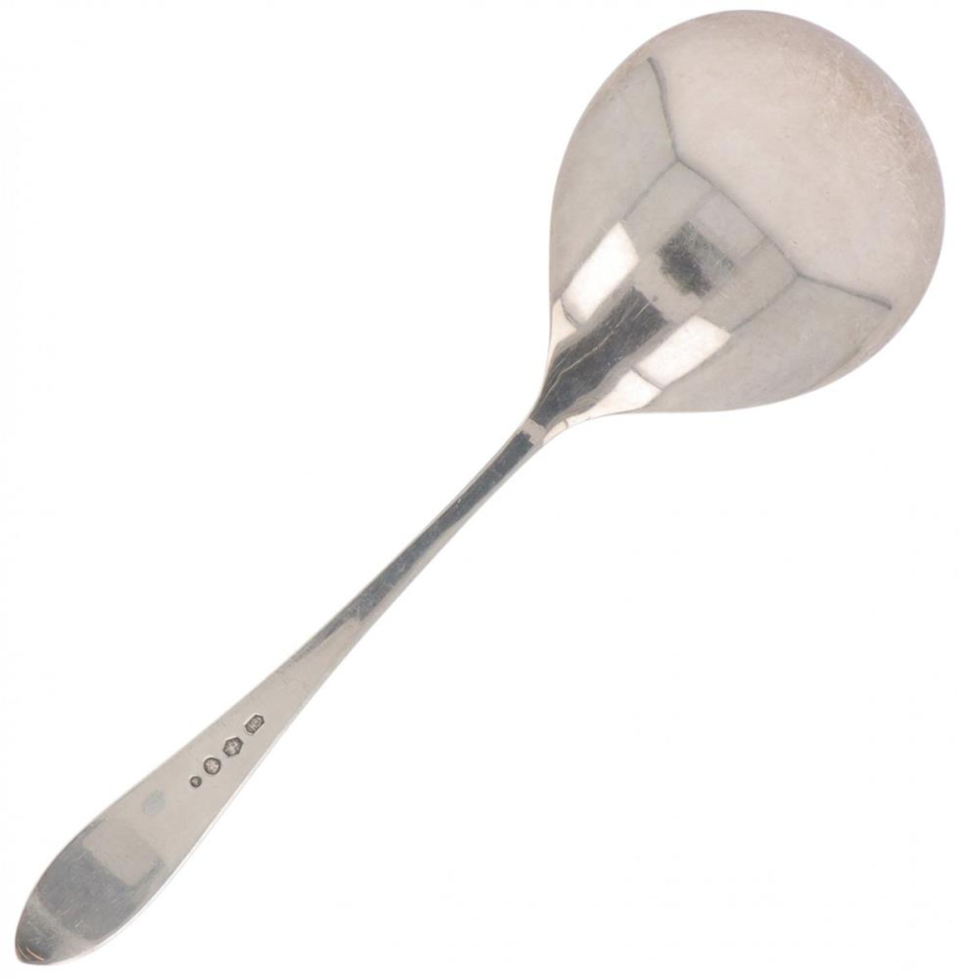 Rice spoon & Custard spoon "Dutch point fillet" silver. - Image 2 of 5