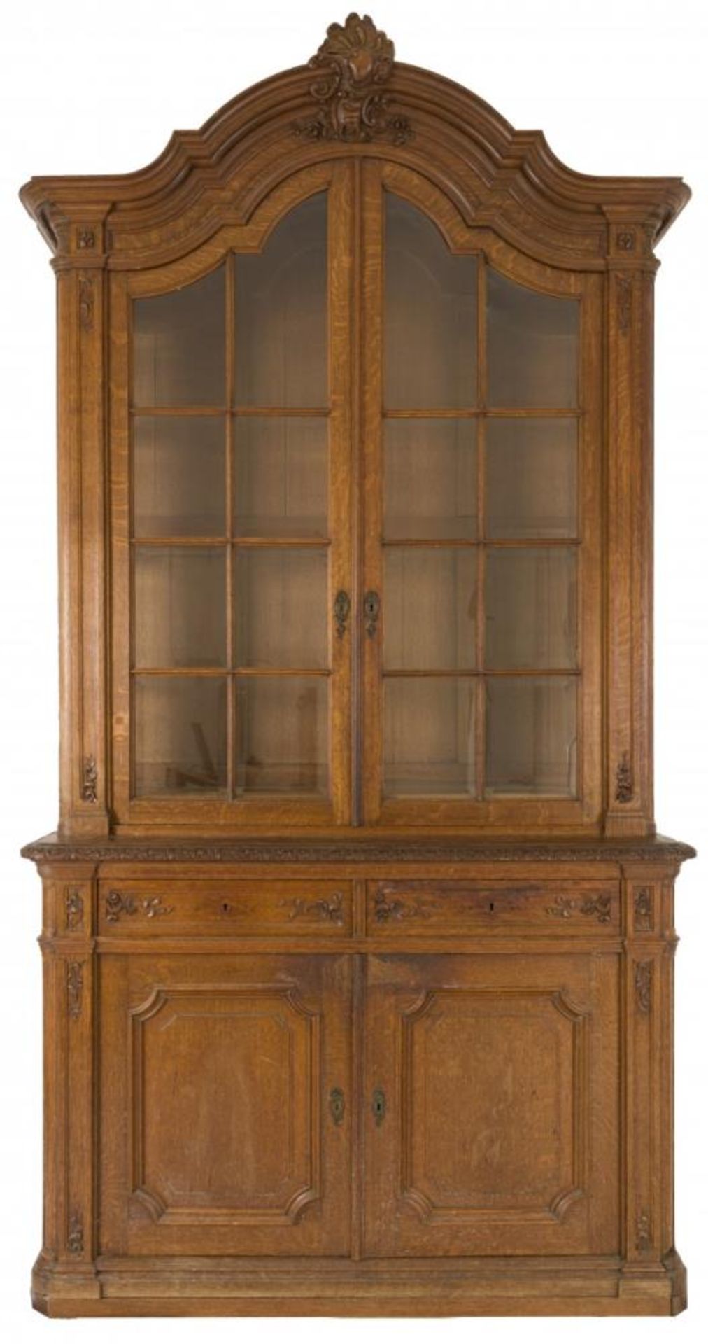 An oakwood 'Liège' cabinet, Belgium, 19th century.