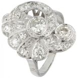 14K. White gold ring set with approx. 1.66 ct. diamond.