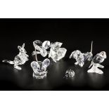 (6) piece lot Swarovski miniatures