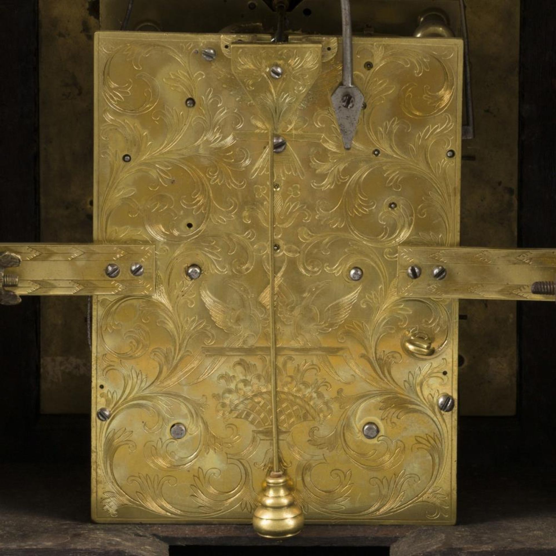 A 'Steven Hoogendijk' table pendulum/ bracket clock, Dutch, ca. 1730. - Image 8 of 9