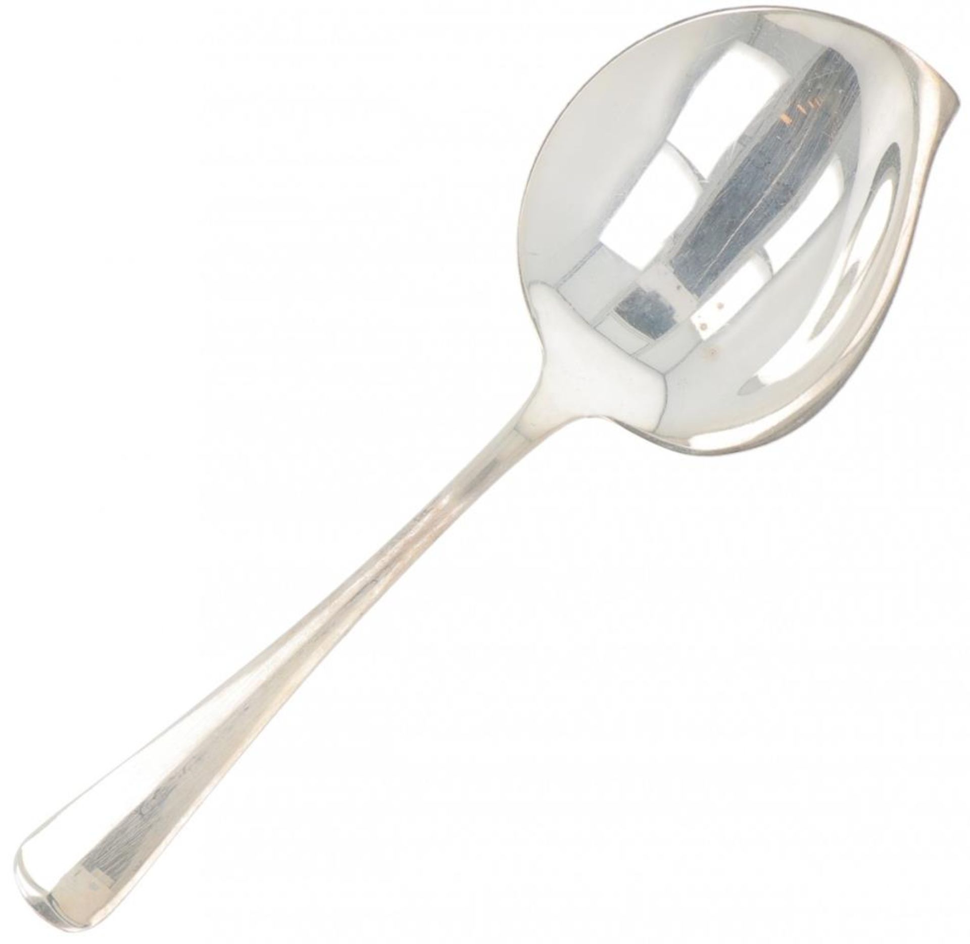 Custard spoon "Haags Lofje" silver.